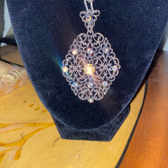 Vintage silver tone necklace - Picture 3 of 11